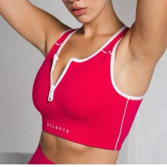 Balance Athletica Isotope Bra Pinkish Red Size Small / Medium - Picture 1 of 7